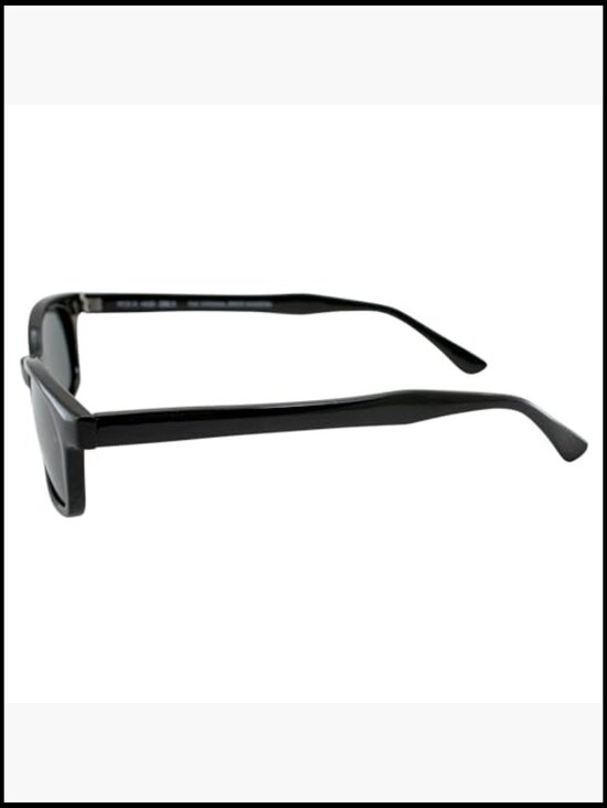 Polarized Lenses Black Frame Biker Sunglasses 20% Larger main image 6